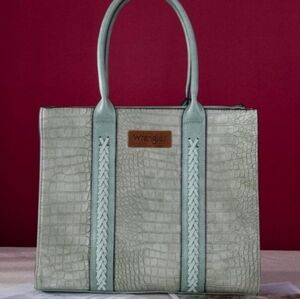 Vintage Wrangler Green Tote Bag